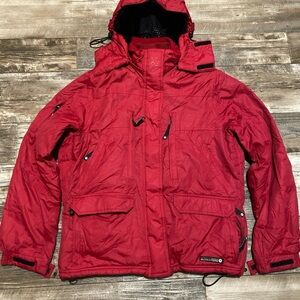 American Eagle Outfitters Women's Red Ski Jacket